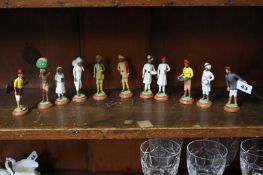 Collection of figures in Indian dress