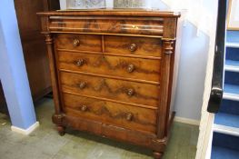 A Victorian mahogany chest of drawers