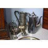 Assorted silver plated items