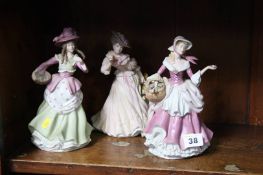 Three Wedgwood figures