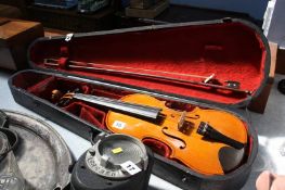 Violin, bow and hard case