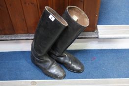 Pair of leather riding boots
