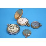 A Gentleman's 'Waltham' pocket watch and three oth