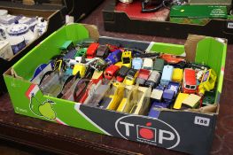 Tray of die cast cars