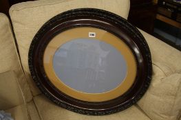 Pair of Edwardian mahogany picture frames