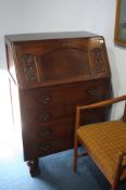 Oak bureau