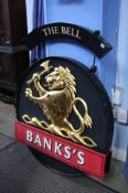 A large Bank's pub sign 'The Bell'