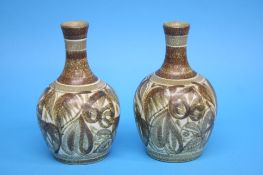 A pair of Bourne Denby 'Glyn Colledge' stoneware v