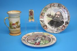Two Royal Doulton plates 'The Squire' and 'Shakesp
