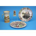 Two Royal Doulton plates 'The Squire' and 'Shakesp