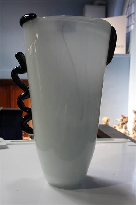 A Murano white glass vase with facial features, 32 - Image 4 of 4