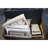 Box of assorted photographs and ephemera