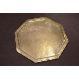 Two Indian brass trays