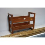 Teak magazine rack