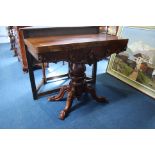 Victorian mahogany tea table