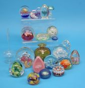 A box of Mdina glass and a collection of various p