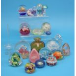 A box of Mdina glass and a collection of various p