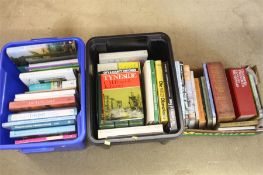 3 trays of books