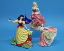 A Franklin Mint figure 'Snow White' and 'Cinderell
