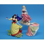 A Franklin Mint figure 'Snow White' and 'Cinderell