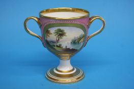 An early 19th Century two handled loving cup with
