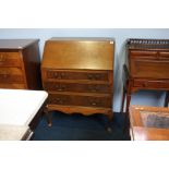 Burr walnut bureau