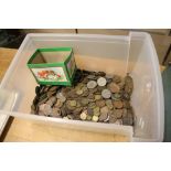 Tray of assorted coinage