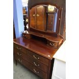 Edwardian mahogany dressing chest