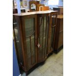 Walnut china cabinet