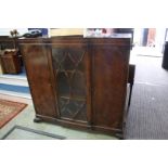 Walnut china cabinet