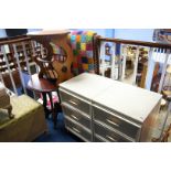 Pair bedside cabinets and two occasional tables