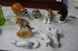 Collection of 9 Russian animals