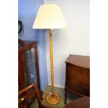 Mahogany standard lamp