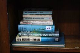 Collection of fishing books