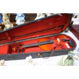 Violin and coffin case