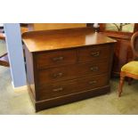 Mahogany straight front chest of drawers