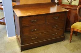 Mahogany straight front chest of drawers