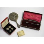 Cased set of Maundy money etc.