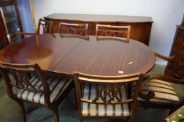 Reproduction mahogany 8 piece dining room suite