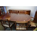 Reproduction mahogany 8 piece dining room suite