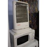 Microwave and an electric heater