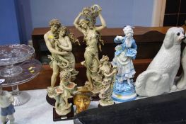 Various Italian figures etc.
