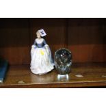 Royal Doulton figures and a paperweight