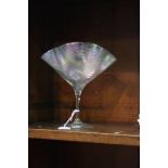 Iridescent glass vase