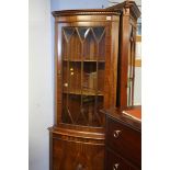 Mahogany corner cabinet