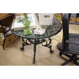 Cast iron garden table