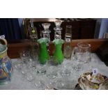 Assorted glass ware