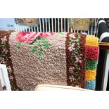 Quantity of colourful wool rugs