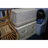 Blanket box and a pair of bedside chests