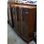 Walnut china cabinet